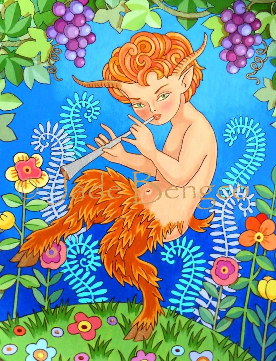 THE SILVER FLUTE faun satyr