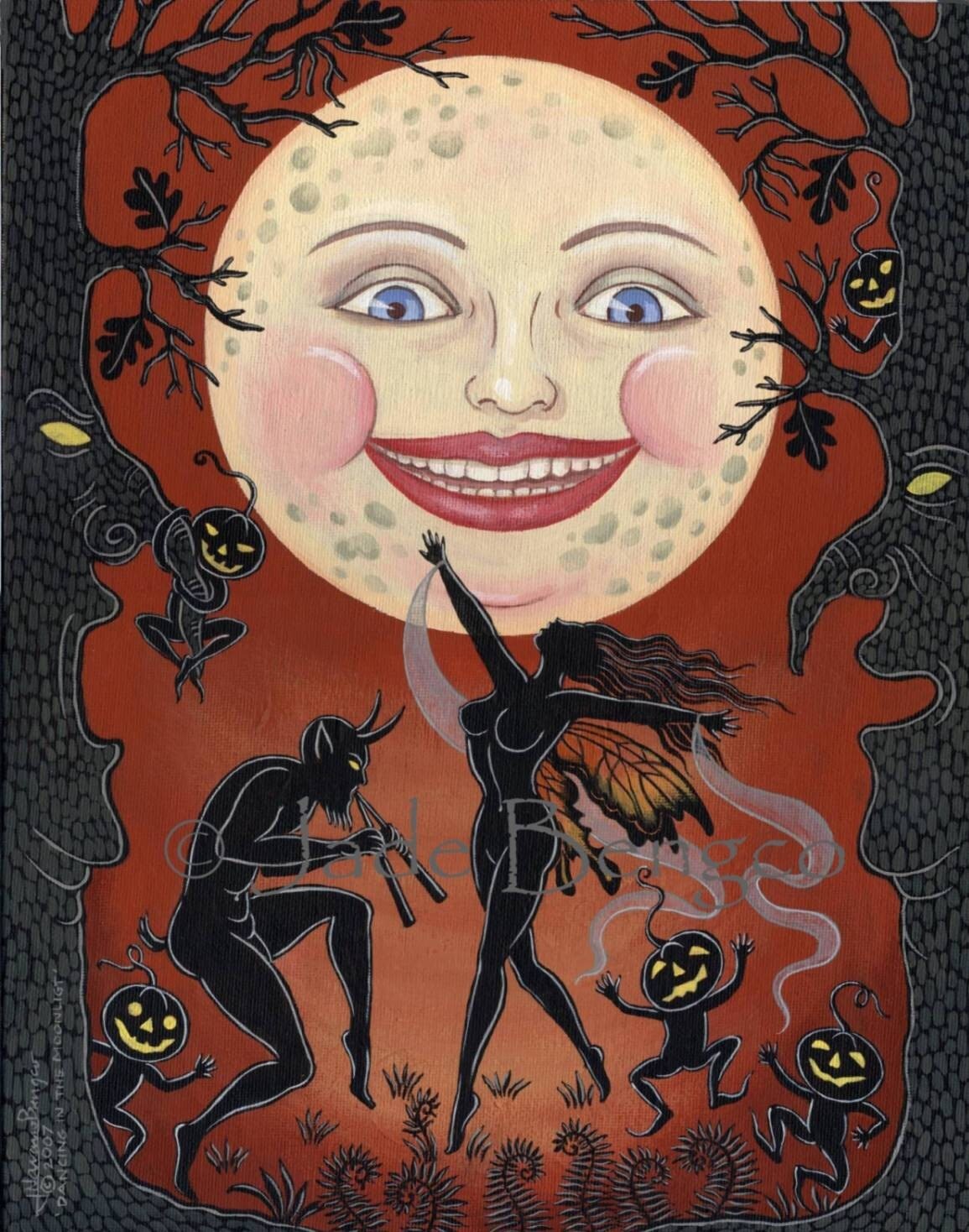 DANCING In The MOONLIGHT Satyr Fairy JOL Goblins