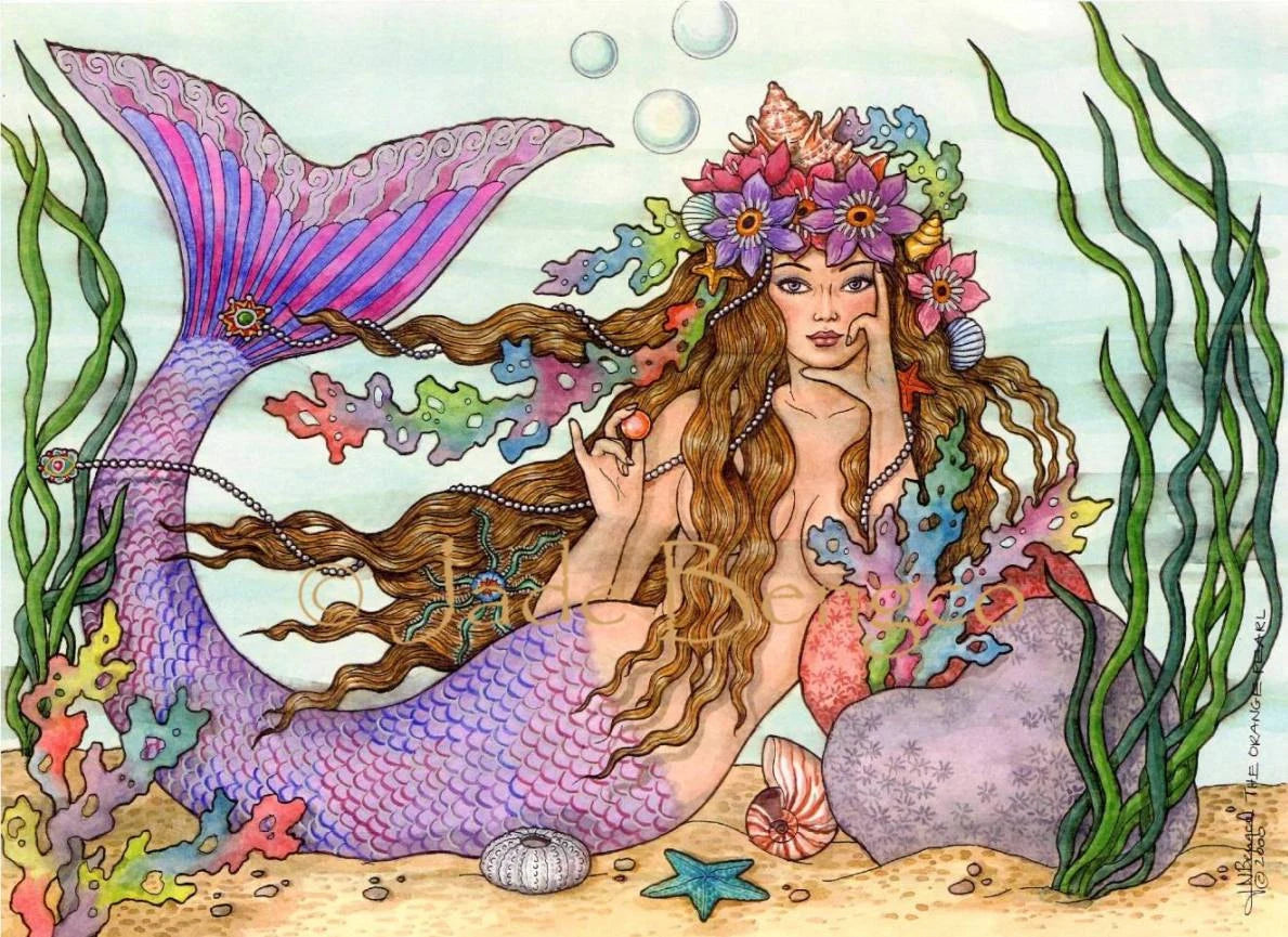 THE ORANGE PEARL Mermaid Pearl