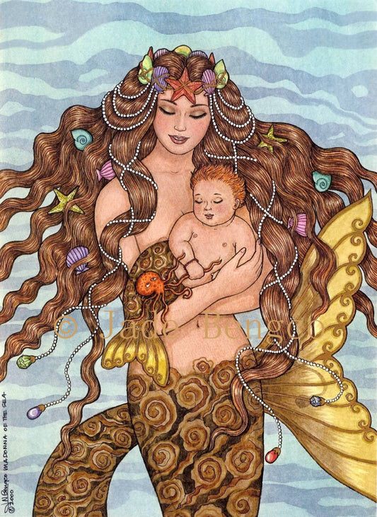 MADONNA of the SEA Mermaid Baby