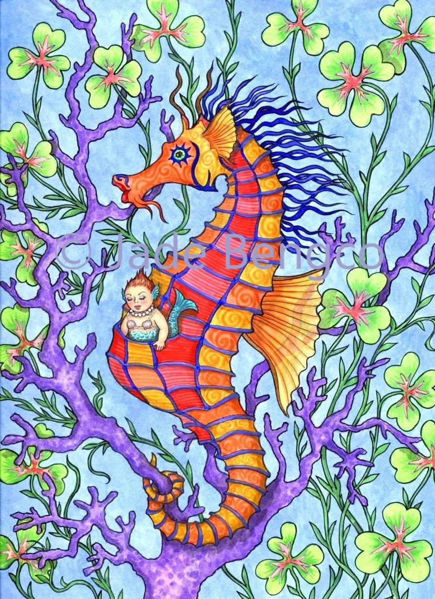 DENIZENS of the CORAL REEF Small Mermaid Seahorse