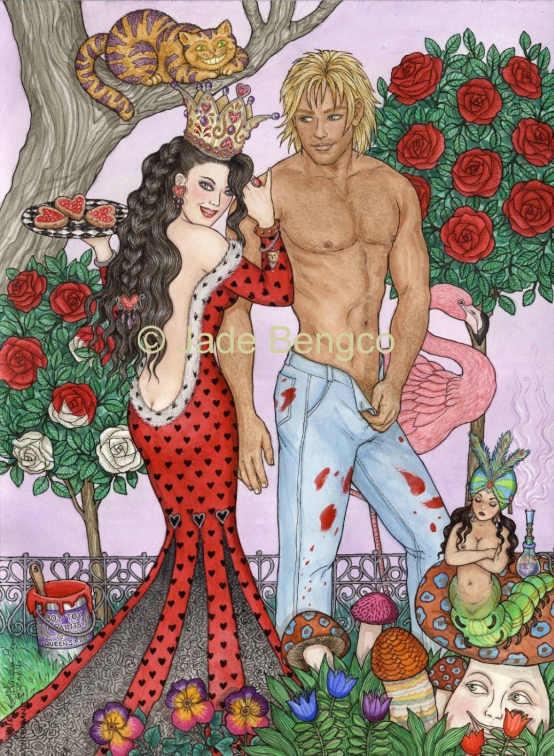 ALISTAIR IN WONDERLAND Red Queen Roses Tarts