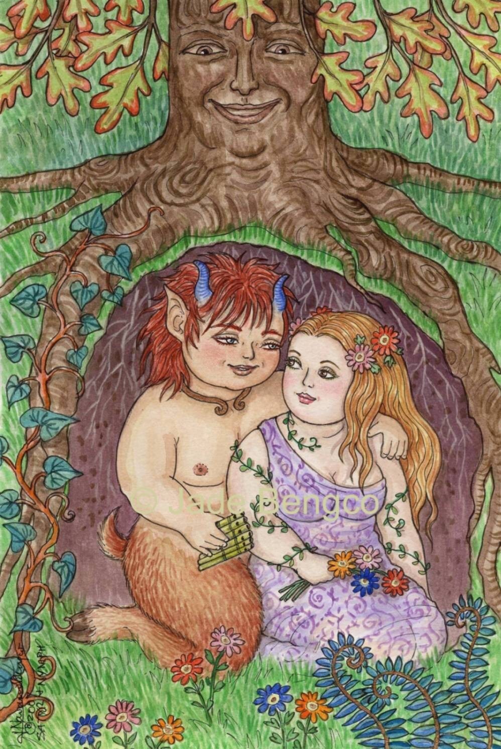 SATYR AND NYMPH